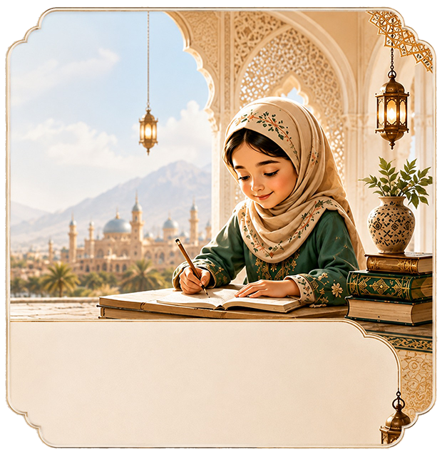أطفال يدرسون